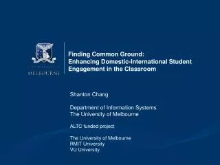 Finding Common Ground: Enhancing Domestic-International Student Engagement in the Classroom
