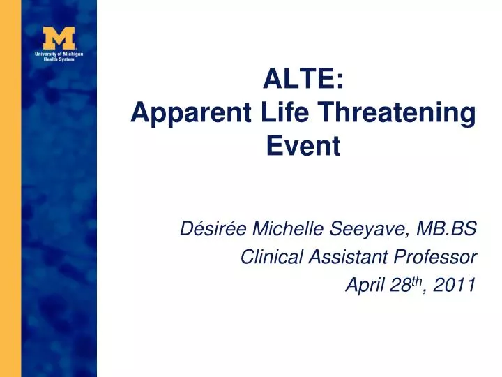 alte apparent life threatening event