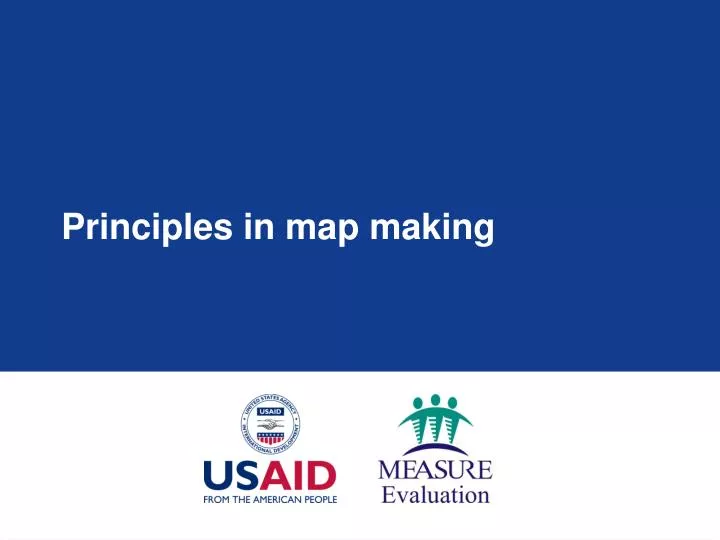 principles in map making