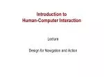 Introduction to Human-Computer Interaction - slide 1