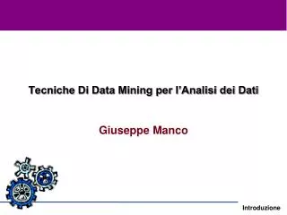 tecniche di data mining per l analisi dei dati