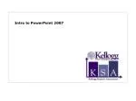 Intro to PowerPoint 2007