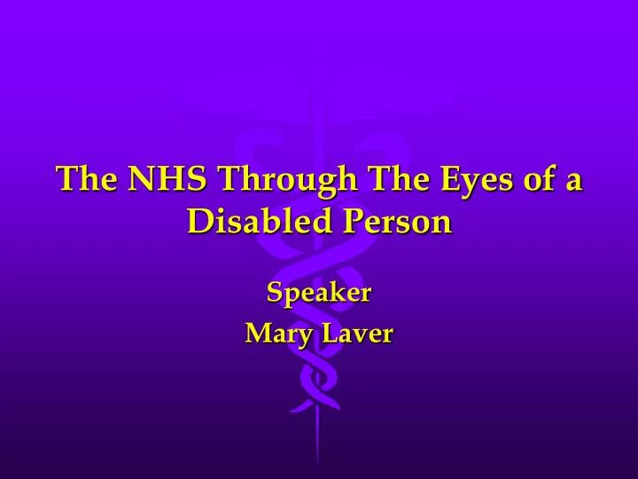 the nhs through the eyes of a disabled person