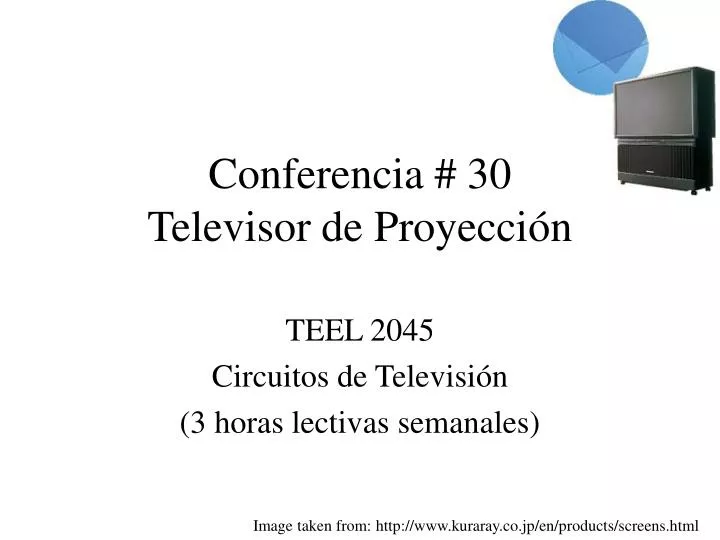conferencia 30 televisor de proyecci n