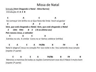 missa de natal