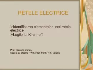retele electrice
