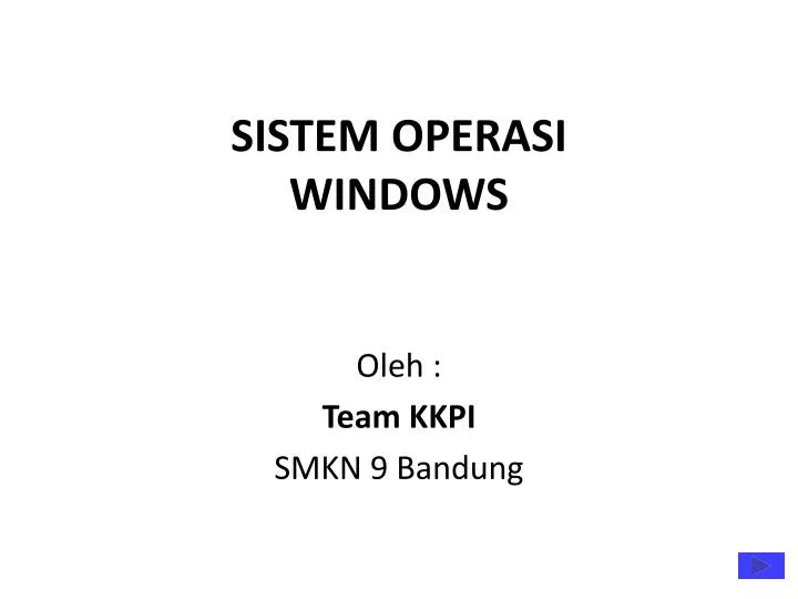 sistem operasi windows