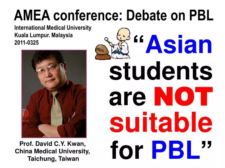 asian students are not suitable for pbl