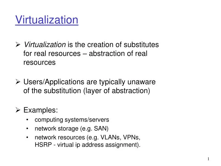 virtualization