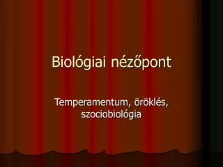 biol giai n z pont