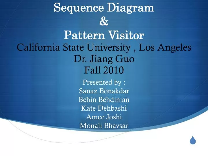 sequence diagram pattern visitor