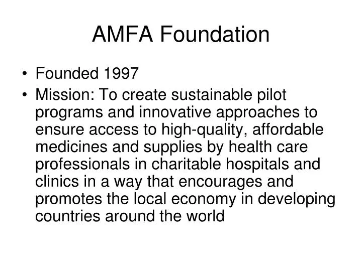 amfa foundation
