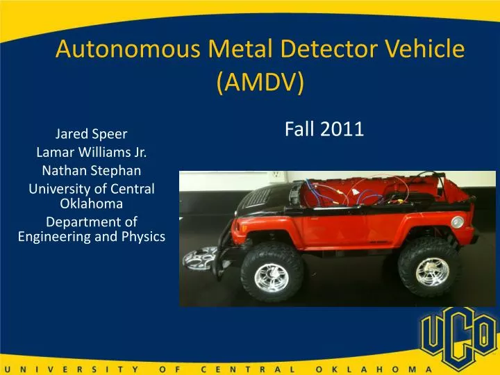 autonomous metal detector vehicle amdv