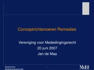 conceptrichtsnoeren remedies