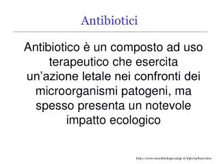 PPT - ANTIBIOTICI PowerPoint Presentation, Free Download - ID:5678898