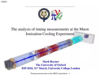 The analysis of timing measurements at the Muon Ionization Cooling Experiment