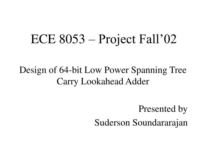 ece 8053 project fall 02