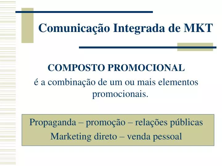 comunica o integrada de mkt