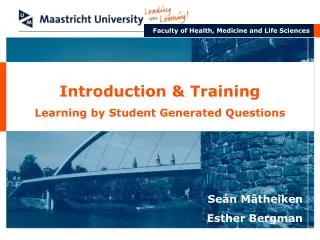 Introduction &amp; Training Learning by Student Generated Questions
