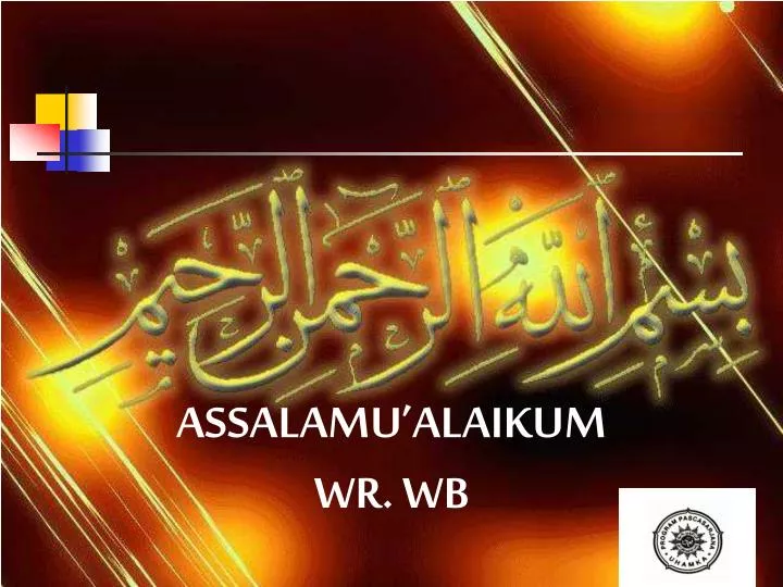 assalamu alaikum wr wb