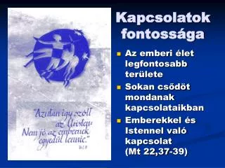 kapcsolatok fontoss ga