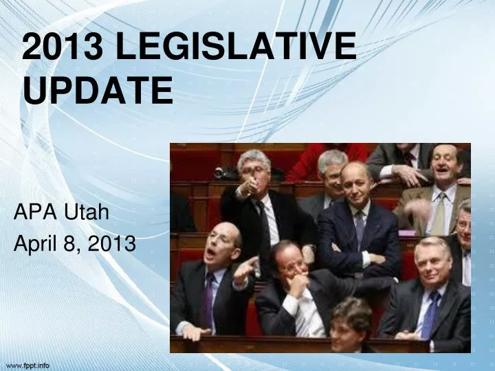 2013 legislative update