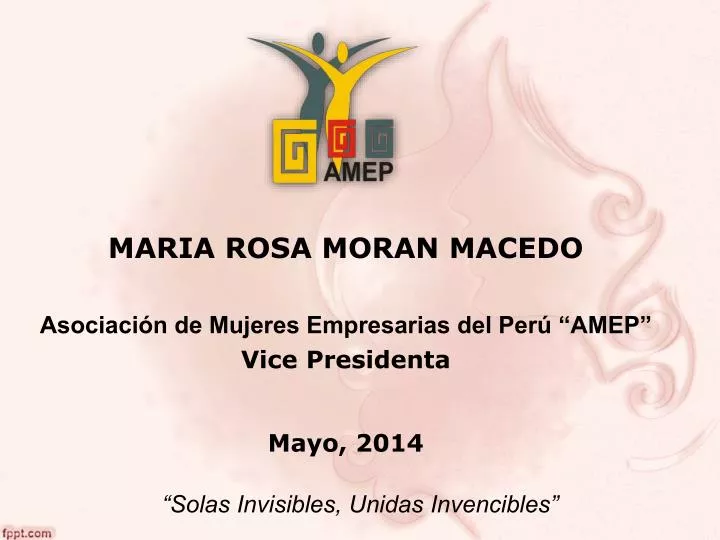maria rosa moran macedo asociaci n de mujeres empresarias del per amep vice presidenta mayo 2014
