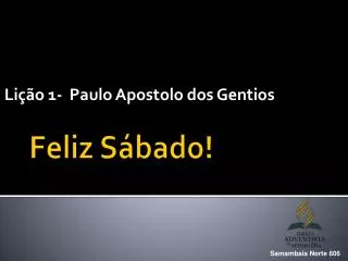 li o 1 paulo apostolo dos gentios