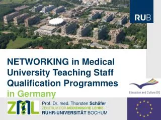 NETWORKING in Medical University Teaching Staff Qualification Programmes in Germany