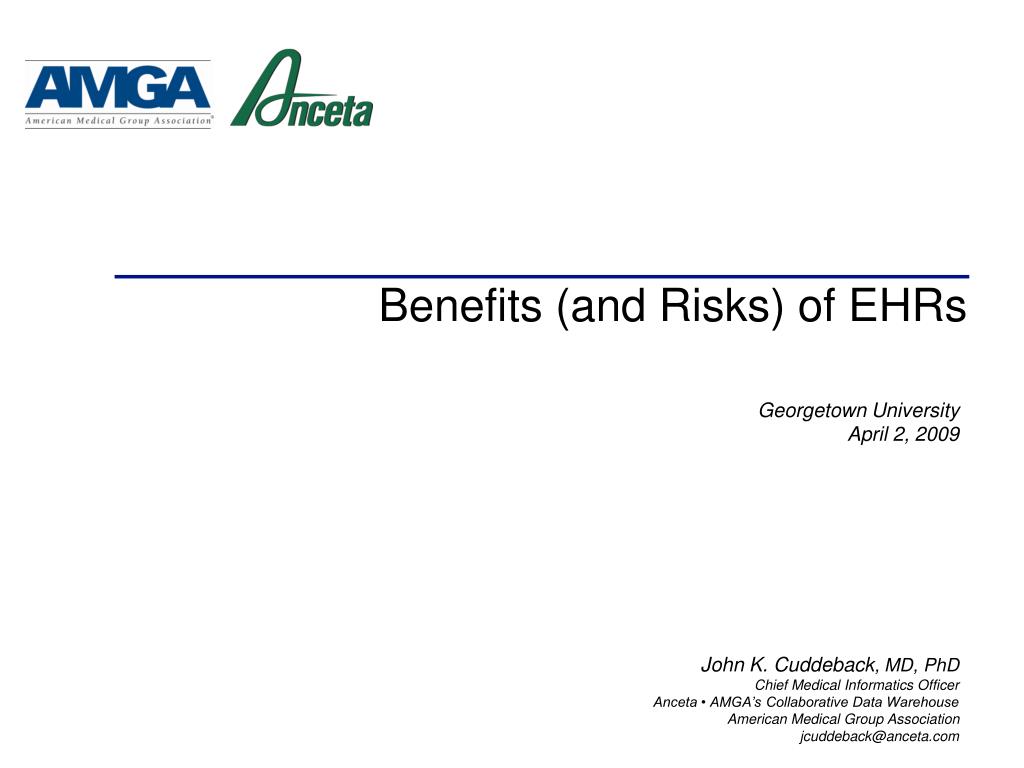 PPT - Benefits (and Risks) of EHRs PowerPoint Presentation, free ...