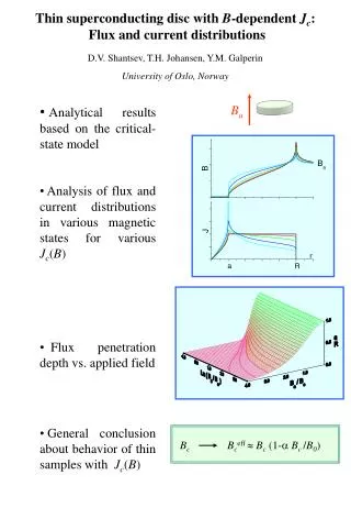 Analytical results based on the critical-state model