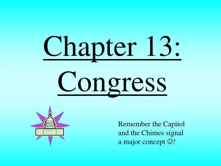 chapter 13 congress