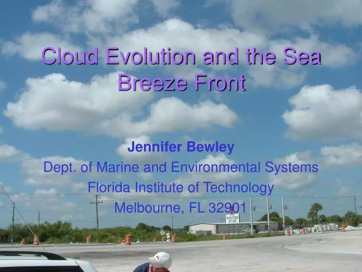 cloud evolution and the sea breeze front