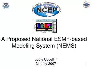 A Proposed National ESMF-based Modeling System (NEMS)