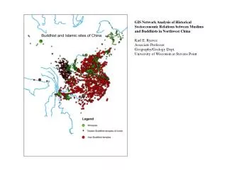Distribution of Mosques Across Core and Peripheral Zones of Qing Period China