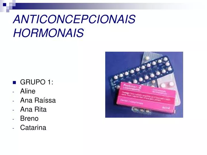 anticoncepcionais hormonais