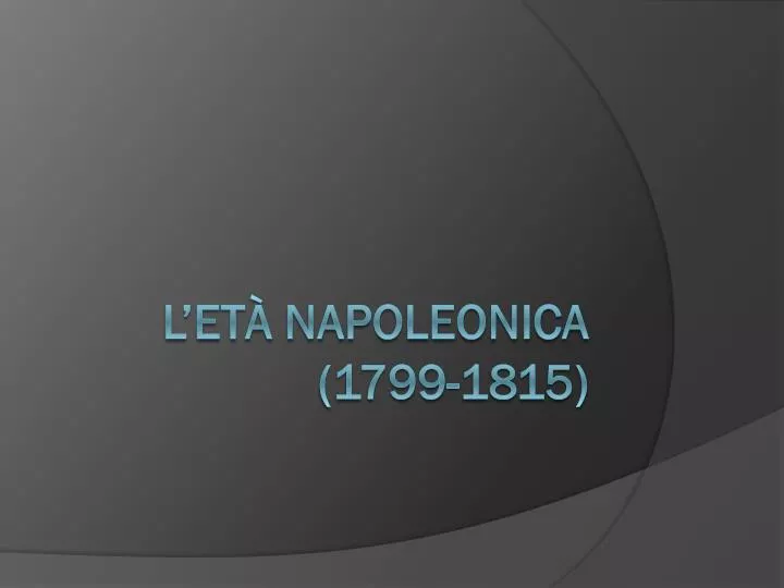 l et napoleonica 1799 1815