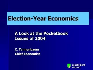 Election-Year Economics