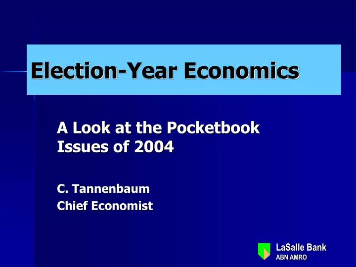 election year economics