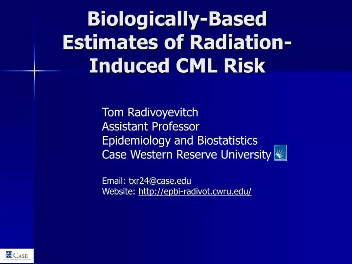 biologically based estimates of radiation induced cml risk
