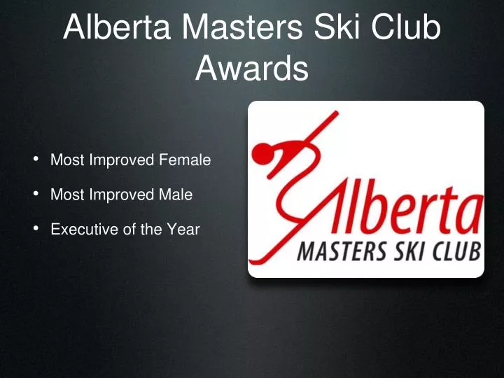 alberta masters ski club awards