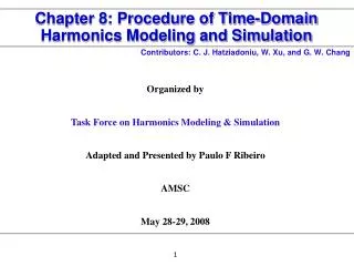 Chapter 8: Procedure of Time-Domain Harmonics Modeling and Simulation