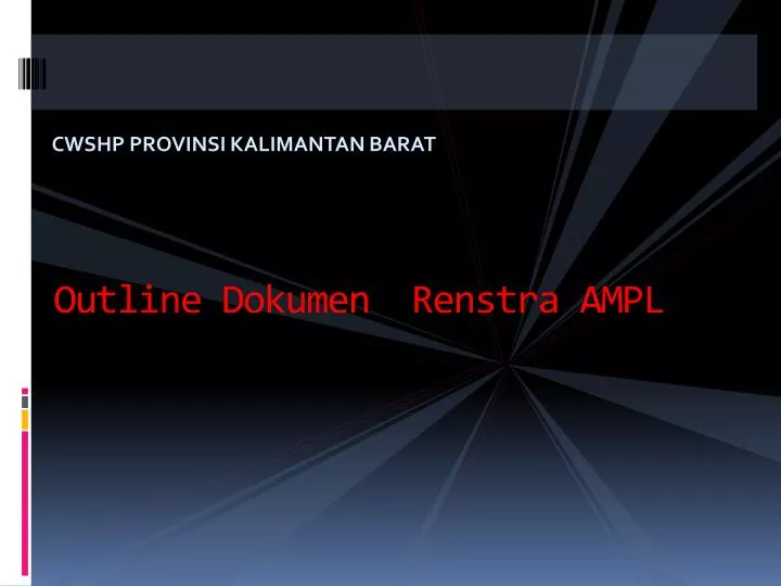 outline dokumen renstra ampl