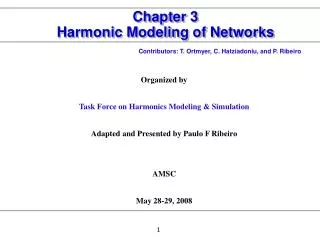 Chapter 3 Harmonic Modeling of Networks