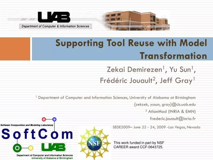 supporting tool reuse with model transformation