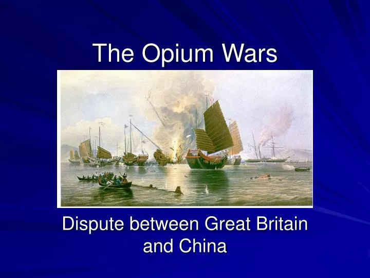 the opium wars