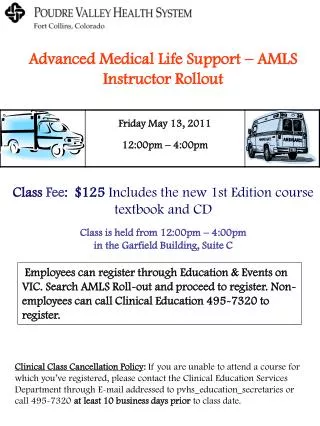 Advanced Medical Life Support – AMLS Instructor Rollout