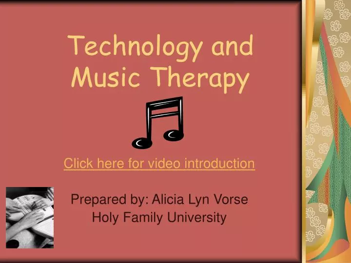 technology and music therapy