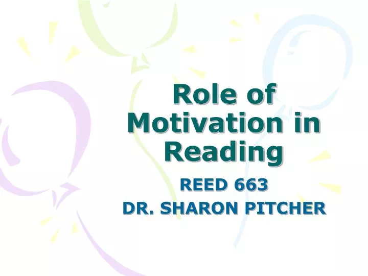 role of motivation in reading