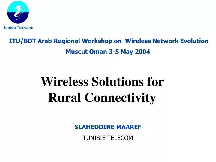 wireless solutions for rural connectivity